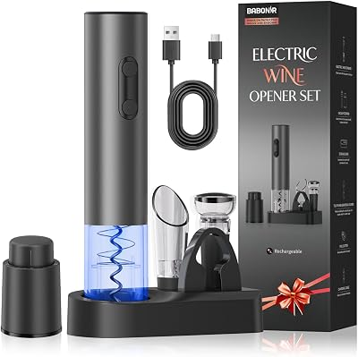 BABONIR Electric Wine Opener Rechargeable