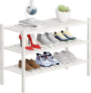 BUYMOTH 3 Tier Bamboo Shoe Rack