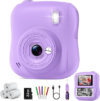 Instant Print Camera for Kids, Best 1080P HD Selfie Toy with 32GB SD Card | Christmas Birthday Gifts for 3 4 5 6 7 8 9 10 11 12 Year Old Boys Girls,Toddler Digital Video Camcorder Cameras(Purple)