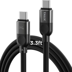 TALIX 240W Silicone Usb C To Usb C Cable
