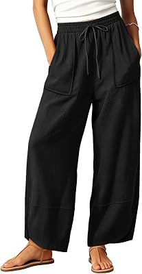 YESNO Wide Leg Palazzo Capri Pants