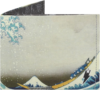 SUPERVEK The Great Wave off Kanagawa Stitched Paper Wallet – Vegan Thin Tear & Water-Resistant Slim Wallet for men – Mens Credit Card Holder Wallet Gifts – Bifold Wallets for Men – RFID