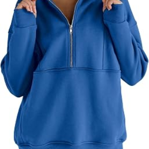 FISOEW Womens Half Zip Sweatshirts
