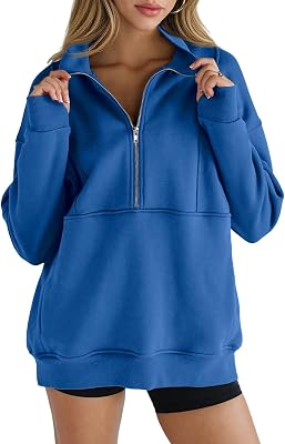FISOEW Womens Half Zip Sweatshirts