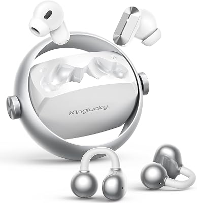 2-in-1 Wireless Earbuds in-Ear & Open Ear Clip-On Earbuds