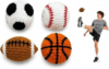 SENPOWER 4Pc Hand-Crocheted Footbag Set