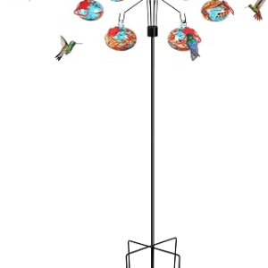 POZFUN Standing Hummingbird Feeders