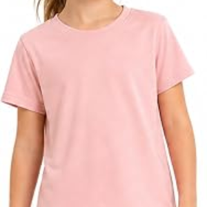 Girls Athletic Shirts Short Sleeve Sports Tee Multi-Pack