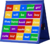 Tabletop Pocket Chart,Classroom Pocket Chart Stand for Home,Office | Flodable, Stand it Up, Portable, Hidden Storage Pocket
