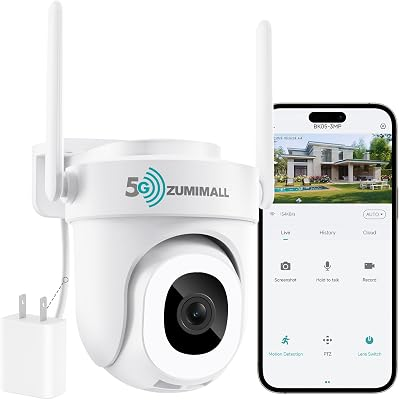 ZUMIMALL 2K Wired Outdoor Security Camera