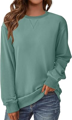 GKBK Womens Long Sleeve Sweatshirt Casual Crew Neck T Shirt