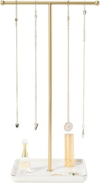 BOROZO Necklace Holder Stand with Ceramic Tray