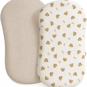 ASCENREST Muslin Baby Lounger Cover 2 Pack