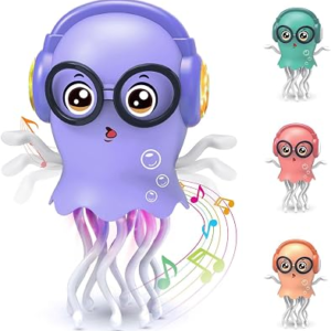 Baby Toy Jellydancer, Crawling Jellydancer Tummy Time Toy Kids Fidget Toy for Girls 3-6 Boys 6-12,Magic Dancing Loud Music Crawling Toys for 3 4 5 6 7 8 Year Old Children Birthday Gifts
