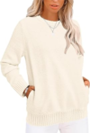 GKBK Sweaters for Women Long Sleeve Fuzzy Knit Pullover Sweater