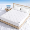 Cooling Mattress Pad Queen, Breathable Quilted Fitted Mattress Protector