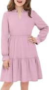 JiAmy Girls Tiered Ruffle Dress