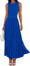 BTFBM Summer Maxi Dresses for Women Sleeveless Casual Dress,Royal Blue,S