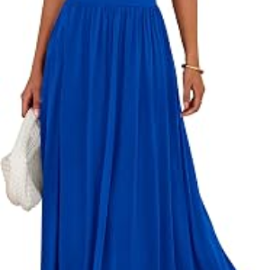 BTFBM Summer Maxi Dresses for Women Sleeveless Casual Dress,Royal Blue,S