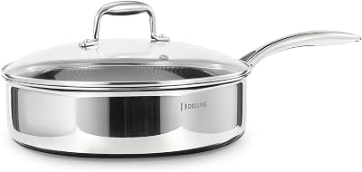 DELUXE Stainless Steel Frying Pan