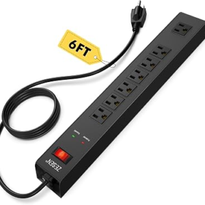 ZESEN 7 Outlet Metal Long Power Strip