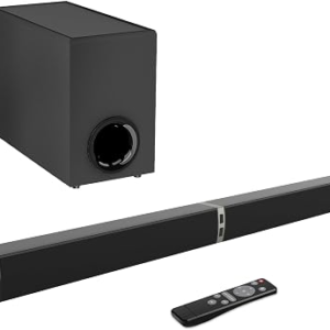 Maraawa Sound Bar with Subwoofer,120W Sound Bar Bluetooth 5.3 Soundbar Surround Sound System, Detachable Home Theater Speaker with ARC/Optical/AUX Connection, Remote Control for TV
