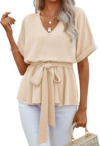 FSHAOES Short Sleeve Blouses