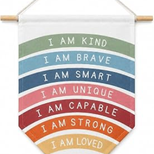 BUILDINEST Positive Affirmations Wall Art for Kids