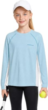 Wenlia Kids Long Sleeve Athletic T-Shirts Sport Tops for Gils Boys