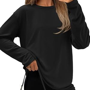 ATHMILE Womens Oversized Shirts