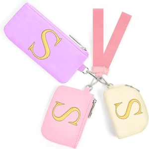 Mini Zip Around Keychain Wristlet Wallets