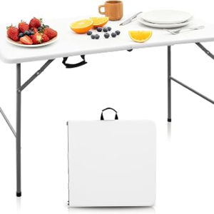 OUTSPURGE 4Ft Portable Folding Table
