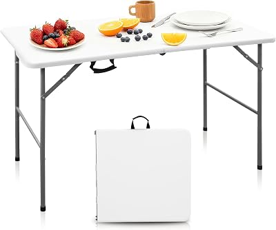 OUTSPURGE 4Ft Portable Folding Table
