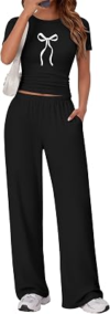 Ekouaer Lounge Sets for Women 2 Piece Summer Matching Set