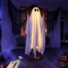 Large 5ft Pre-Assembled Hanging Swing Ghost Halloween Decorations Outdoor