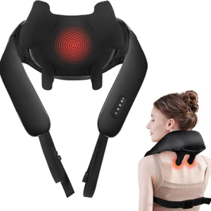 Cordless Shiatsu Neck Massager for Pain Relief Deep Tissue