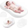 UMEIJA Baby Lounger with Net Cover, 360° Protective Infant Support Cushion | For Supervised Tummy Time, Interactive Play, Picnic, Camping, Travel, Relatives Visits, 0-24 Months Newborn Baby Gifts