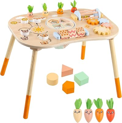 Wooden Activity Table for 1 Year Old Toddlers Sensory Table Activity Center