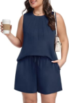 Lastshe Womens Plus Size Lounge Set