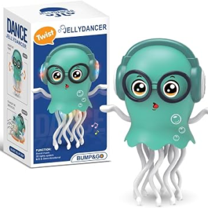Dancing Jellydancer Baby Toy, Crawling Infant Tummy Time Toy,Dancing Loud Music Crawling Walking Toys for 3 4 5 6 7 8 Year Old Kids Boy Girl Birthday Gifts, Interactive Relax Fidget Gifts