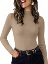 UNCLECAT Womens Mock Neck Shirts