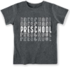 hrcfbk Repeating Preschool Toddler Baby Boys Girls Back to School Shirt First Day of Preschool T-Shirt (Dark Grey Repeating Preschool,3-4T)
