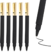 36 Pack Gel Pens Black 0.5mm Medium Point Black Gel Ink Pens with Cap Quick Drying Ballpoint Pen Smooth Writing Fine Point Pen for Journaling School Office Supplies