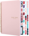 Thboxes A5 Weekly Planner Notebook, 52 Week Undated Journal for Women, Pink | Spiral Binding, Stickers, Planners for Home, Work, Office, College, School Supplies for Girls, Kids, Students, Teachers Gifts
