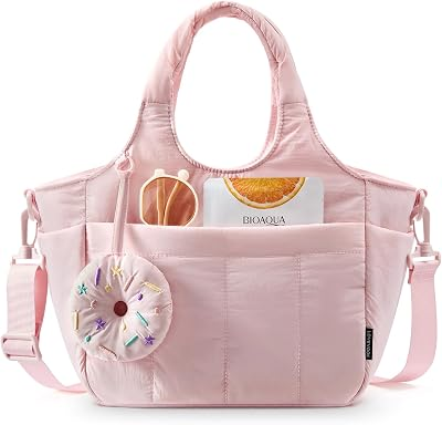 LOVEVOOK Cute Lunch Bag for Women, Insulated Lunch Box for Work | Insulated lunch box for women, shoulder strap, large bottle holder, ideal for work, picnics, and daily meals