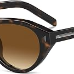 PHIKTTU Retro Oval Sunglasses