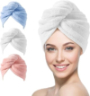 YFONG 3 Pack Microfiber Hair Towels Wrap