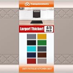 4/5 Inch Thicker Kitchen Mats Anti Fatigue Comfort Mat Standing Desk Rugs