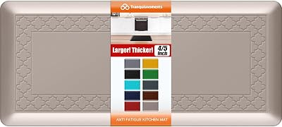 4/5 Inch Thicker Kitchen Mats Anti Fatigue Comfort Mat Standing Desk Rugs
