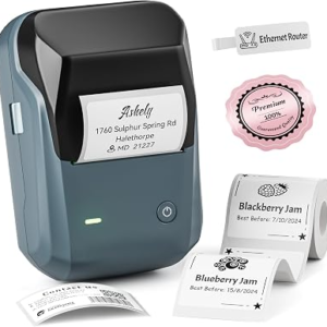 NIIMBOT B1 Label Maker Machine with Tape, 2Inch Thermal Label Printer, Blue